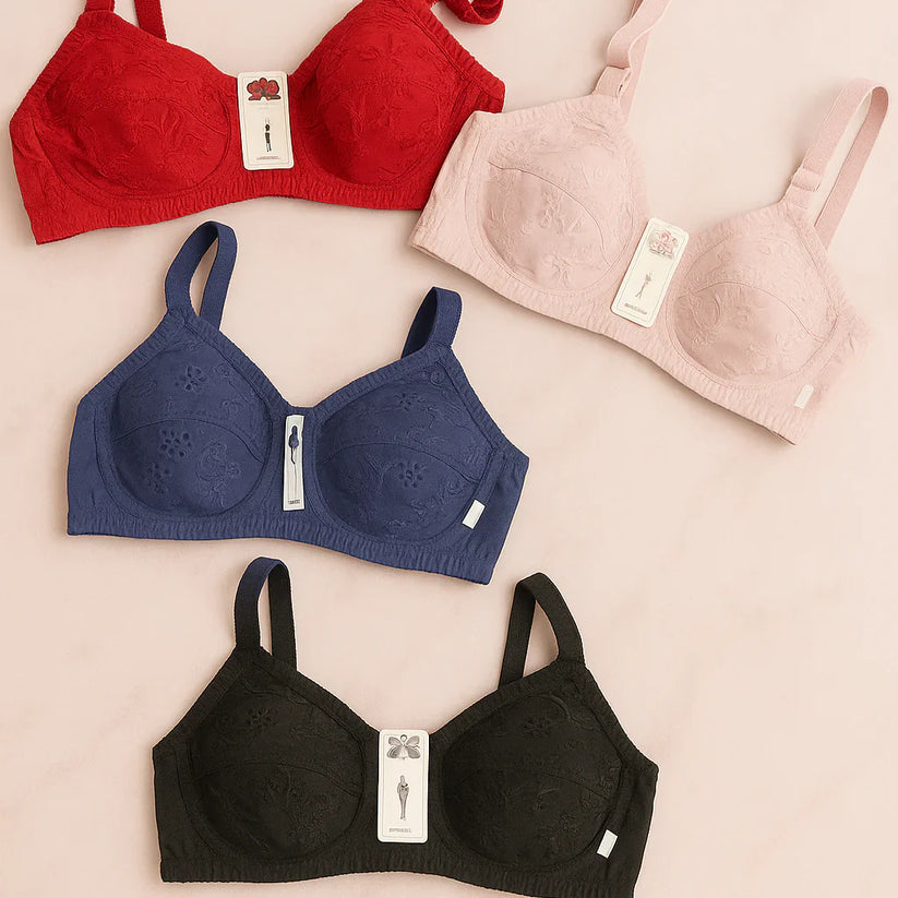 SUMMER SPECIAL COTTON BRA (PACK OF 3)
