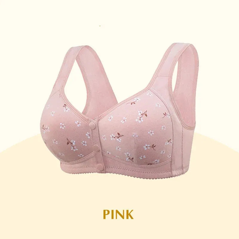 (Pack of 3) New Anti Sagging Front Open Cooling Cotton Bra